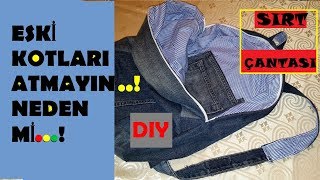 Kot Pantolondan Sırt Çantası Nasıl Yapılır DIY [upl. by Wolfgram]