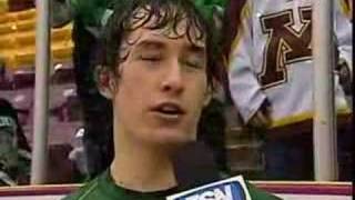 Interview with Evan Trupp following Sioux overtime win [upl. by Frere]