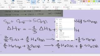 Exercice thermochimie s1 calcul des enthalpies de réaction ΔH par la méthode algébriquepartie11 [upl. by Euqram675]