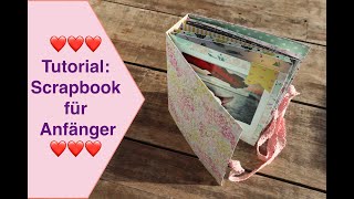 Scrapbook für Anfänger Tutorial Scrapbook Album für Beginner Scrapbook leicht gemacht 1 [upl. by Nale66]