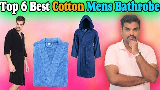 ✅ Top 6 Best Mens Bathrobe In India 2024 With Price Terry Cotton Bathrobe Review amp Comparison [upl. by Bili]