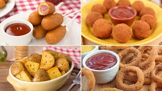 4 SNACKS o Aperitivos con POCOS INGREDIENTES  Recetas Fáciles y Rápidas [upl. by Devlen115]