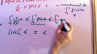 Comment encadrer une intégrale à partir de lencadrement de la fonction numérique [upl. by Waddle]