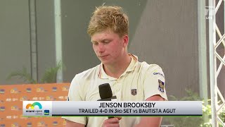 Jenson Brooksby 2022 Miami Third Round Win Interview [upl. by Dorreg]