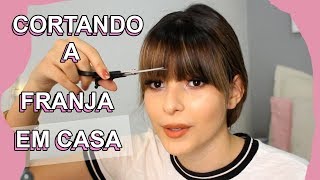 COMO CORTAR A FRANJA EM CASA [upl. by Halehs]