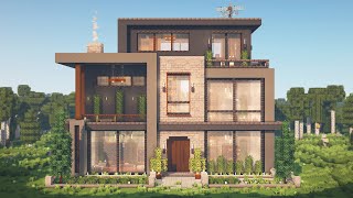 How to Build the Ultimate Modern House  Interior in Minecraft • Tutorial [upl. by Seiber]