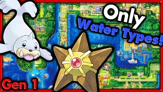 Can I Beat Pokemon Red with ONLY Water Types 🔴 Pokemon Challenges ► NO ITEMS IN BATTLE [upl. by Vento237]