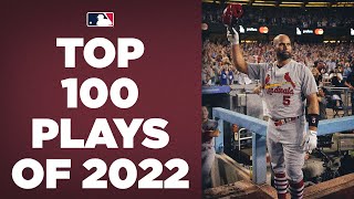 The Top 100 Plays of 2022  MLB Highlights [upl. by Fernand257]