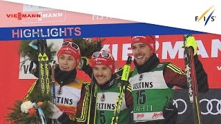 Highlights  German power in 2nd Gundersen at Lahti  FIS Nordic Combined [upl. by Noizneb]