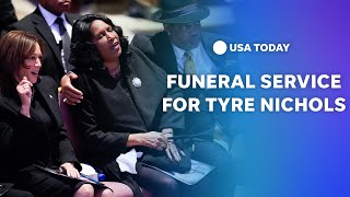 Watch Funeral service held for Tyre Nichols  USA TODAY [upl. by Eiramoj]