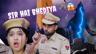 Police station aor bhediya🦊😱 Mohit Pandey shorts funny trending [upl. by Hgielek]