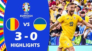 România vs Ucraina 30 Highlights  UEFA Euro 2024 [upl. by Brandice]