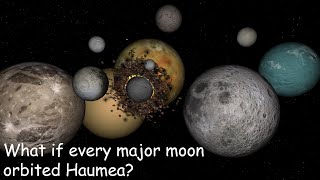 What if every major moon orbited Haumea  Universe Sandbox [upl. by Yroj806]