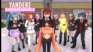 Eliminating the Most Liked Students Mission Mode  Yandere Simulator [upl. by Zednanref]