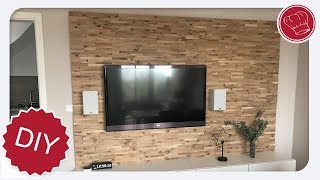 DIY Holz Wohnwand selber machen  elegantkochende [upl. by Hillinck649]