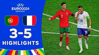 Portugal vs France 35 HIGHLIGHTS  EURO 2024 [upl. by Stephens279]