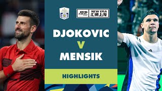 Novak Djokovic vs Jakub Mensik QuarterFinal Highlights  Rolex Shanghai Masters 2024 [upl. by Mini]