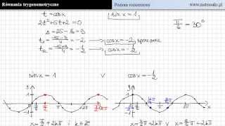 Równania trygonometryczne  najważniejsze wiadomości [upl. by Ming751]
