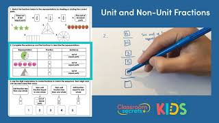 Year 3 Unit and NonUnit Fractions Answer Video [upl. by Kcod685]