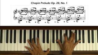 Chopin Prelude Op 28 No 1 in C Major Piano Tutorial [upl. by Tarazi]