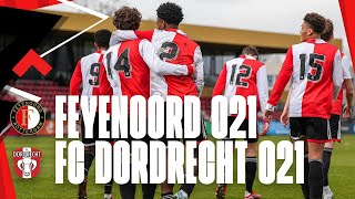 Next round 🏆  Highlights Feyenoord O21  FC Dordrecht O21  FA beker 20222023 [upl. by Annavoeg]