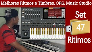 Melhores Ritmos e timbres para ORG e Music Studio Set com 47 Ritmos [upl. by Calv863]