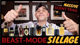 Top 20 Fragrances With BEASTMODE SILLAGE  Fragrances That Leave A Massive Scent Trail [upl. by Otiv]