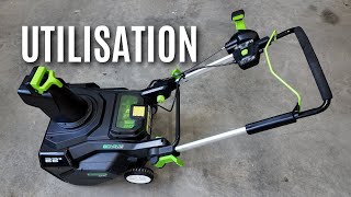 Comment utiliser la souffleuse à neige Greenworks PRO 80V 22 pouces [upl. by King]