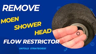 How to Remove Moen Shower Head Flow Restrictor [upl. by Begga572]