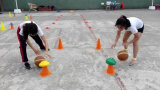 Educación Física Circuito Basquetbol 04 [upl. by Ahders]