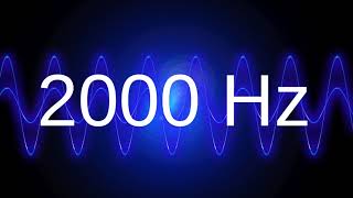 2000 Hz clean pure sine wave TEST TONE 2 khz frequency [upl. by Pilihp]