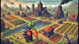 Graveyard Keeper Walkthrough Part 3  Carrot Farming Workyard Expansion amp Unlocking the Quarry [upl. by Adore]