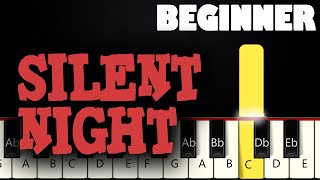 Silent Night  BEGINNER PIANO TUTORIAL by Diatones [upl. by Eilsek]