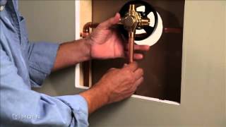 Installing a 1Handle PosiTemp Shower Valve Copper to Copper [upl. by Jump162]