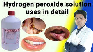 Hydrogen peroxide uses  Hydrogen peroxide ear wax removal  h2o2 uses  H2O2 uses for skin [upl. by Xylina]