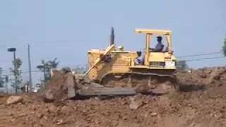 Construction Site 1  excavator bulldozer and dump truck [upl. by Chico]