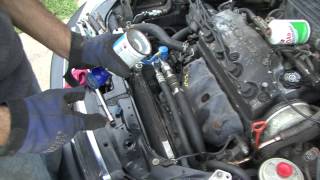 Honda How To Civic AC compressor and charging [upl. by Habas]