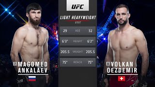 Magomed Ankalaev vs Volkan Oezdemir UFC 267 [upl. by Lemej]