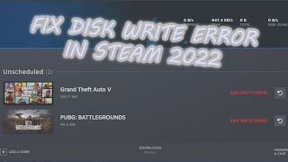 HOW TO FIX GAME STEAM DISK WRITE ERROR [upl. by Hteik]