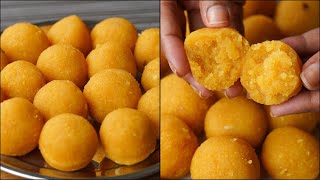 If You Have 1 Cup Chickpeas At Home You Can Make This Homemade Motichur Laddu  Laddu Sweets Recipe [upl. by Adelpho813]