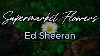 Supermarket Flowers Lyrics  Ed Sheeran [upl. by Eladal]