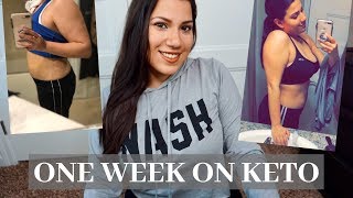 Week 1 Keto Diet Results Before and After  Working Out [upl. by Yendys]