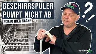 Geschirrspüler pumpt nicht ab  schau hier nach [upl. by Iadrahs]