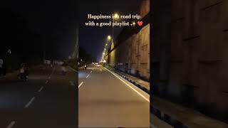 Happiness is a road trip with a good playlist travel longdrive short nature nightoutviralvideo [upl. by Halehs]