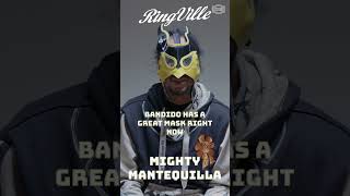 Mantequilla on his favorite luchador mask reymysterio kane hurricane wwe aew tna mlw ecw [upl. by Ahtebbat]