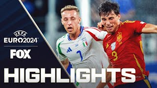 Spain vs Italy Highlights  UEFA Euro 2024 [upl. by Schwarz]