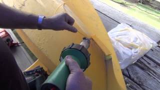 How to plastic weld a Polyethylene kayak  kayak repair [upl. by Arnuad]