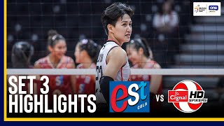 Est vs Cignal  SET 3 GAME HIGHLIGHTS  2024 PVL INVITATIONAL CONFERENCE  September 8 2024 [upl. by Akiehsal834]