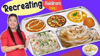 Recreating Haldirams Thali  CookWithNisha [upl. by Nancee590]