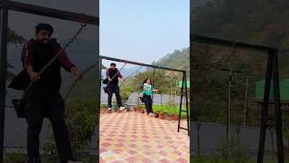 Rishikesh mein jhoola Swing Jhula 🛝😍 priyalkukreja shorts ytshorts [upl. by Yerdna]